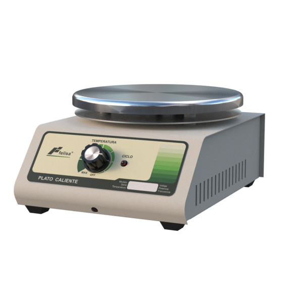 Plato inox Parrilla de calentamiento FE-300i, un plato de acero inoxidable, hasta 500°C