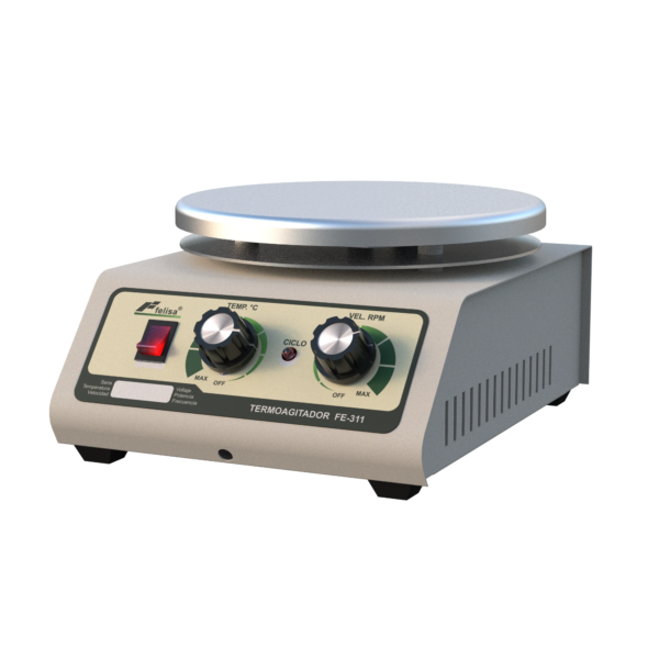 Termoagitador FE-311, un plato de aluminio, 1,500 rpm, hasta 400°C