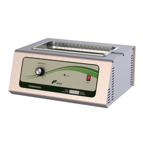 Termobaño de acero inoxidable, FE-371, control analógico, 6L, hasta 60 tubos