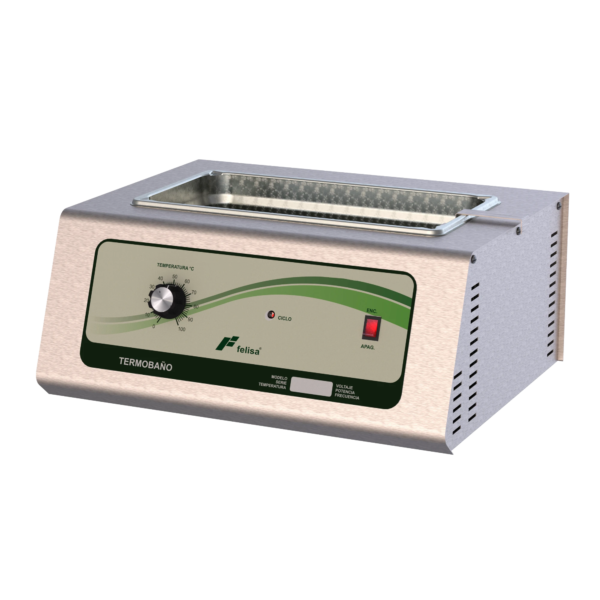 Termobaño Termobaño de acero inoxidable, FE-372, control analógico, 10L, hasta 120 tubos