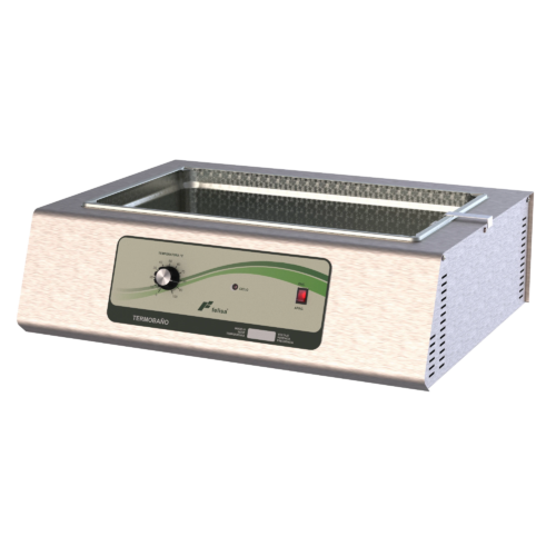 Termobaño 2 Termobaño de acero inoxidable, FE-373, control analógico, 20L, hasta 240 tubos