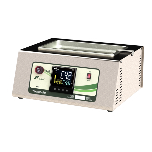 Termobaño de acero inoxidable, FE-375, control digital, 6L, hasta 60 tubos